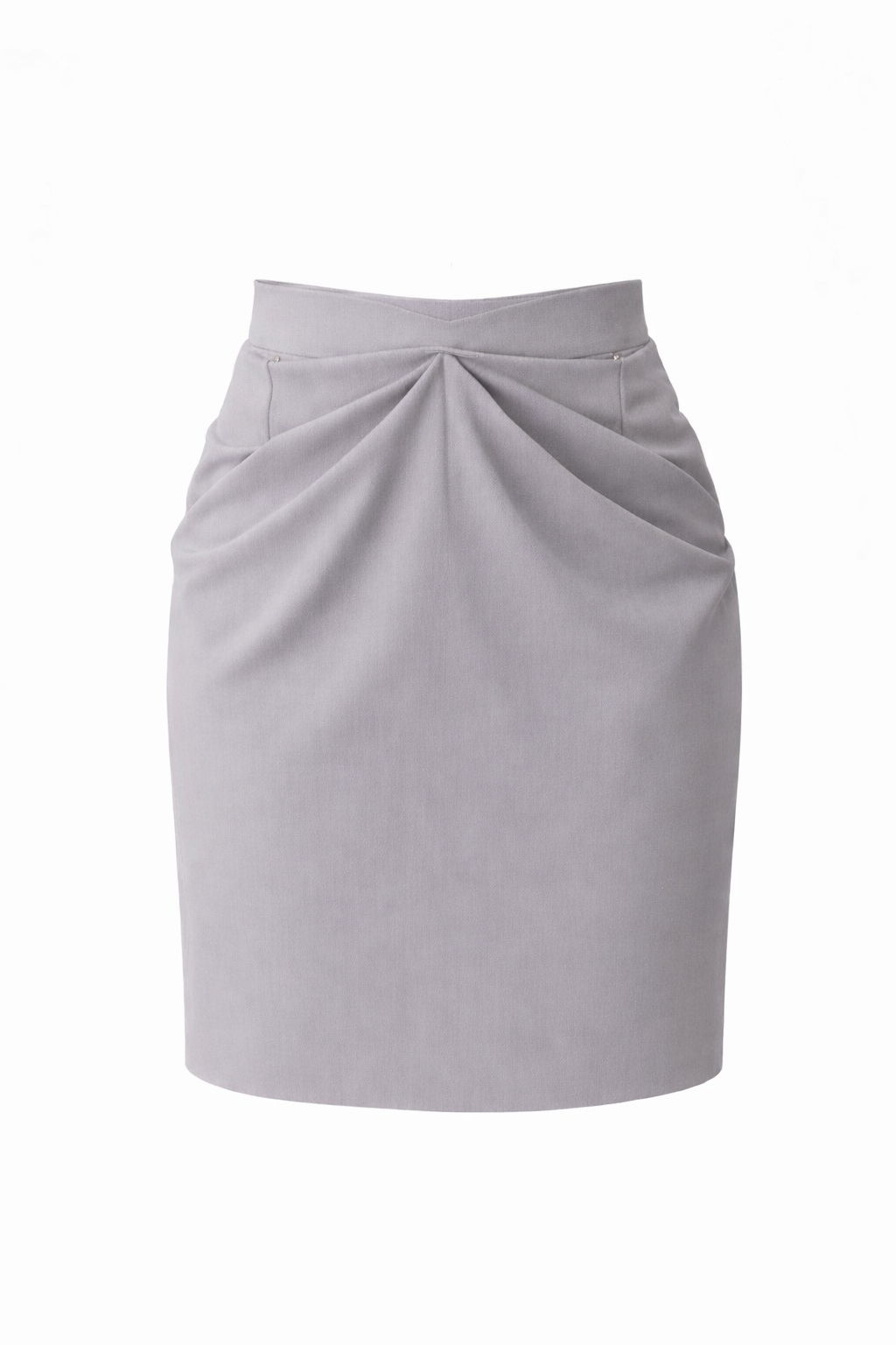 Jupe Drapée Taille Haute